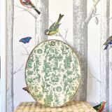 Curved glass frame dried flowers