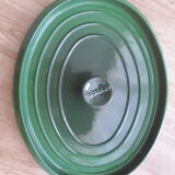 Green Invicta cast iron casserole