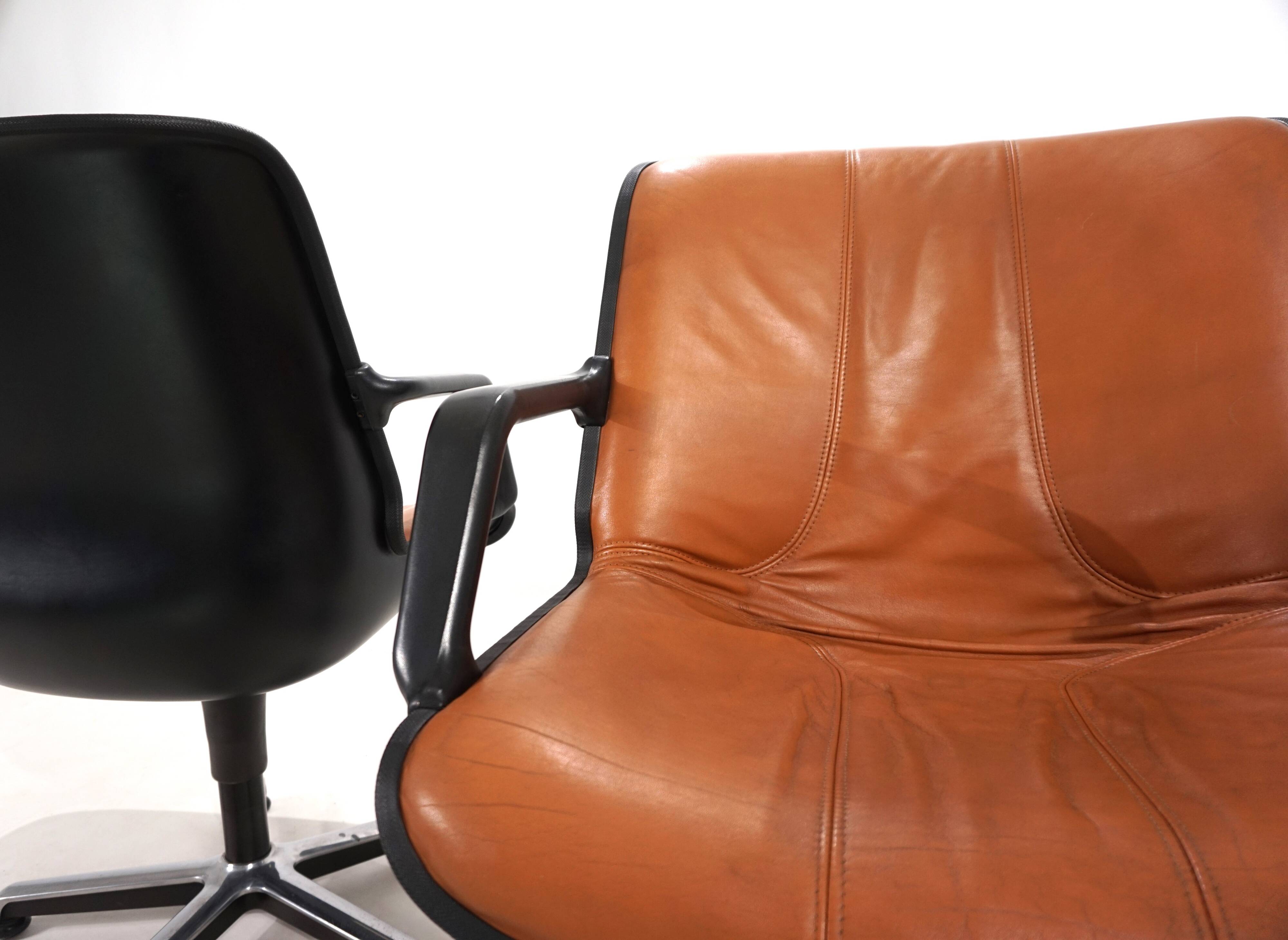 Set of two Fröscher office chairs by Burkhard Vogtherr, 1970