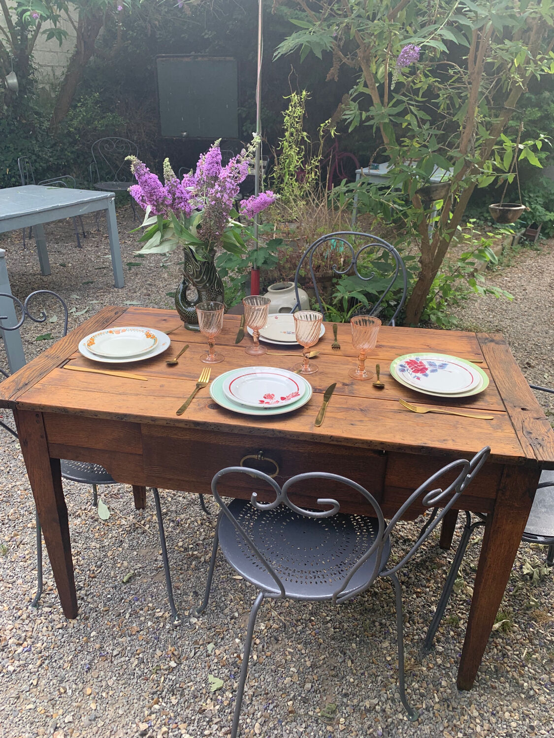 Old farmhouse table