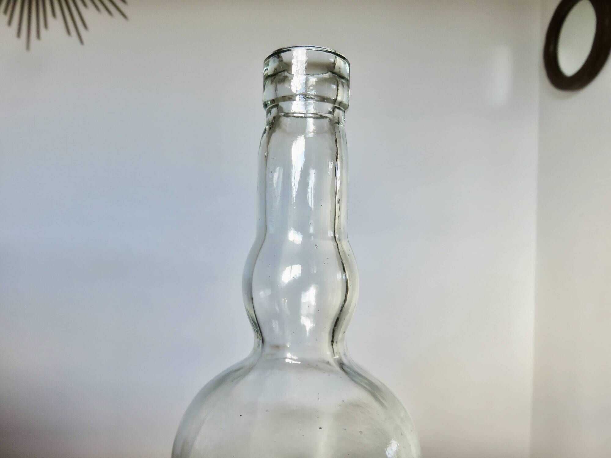 "legras" bottle model "hand bottle" transparent glass, early 20th century