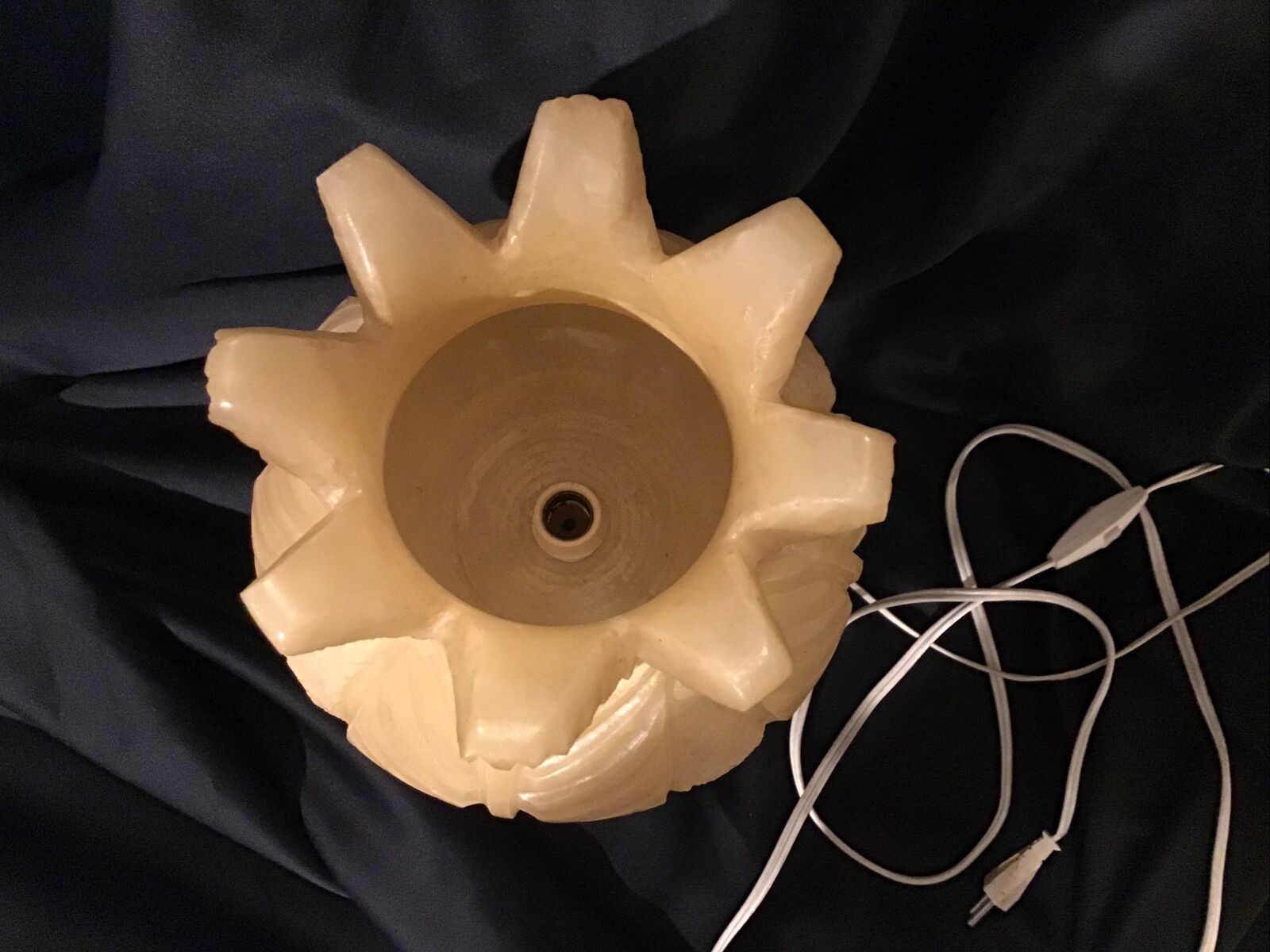 Mood lamp to pose albatre flower shape tulip art deco 60s