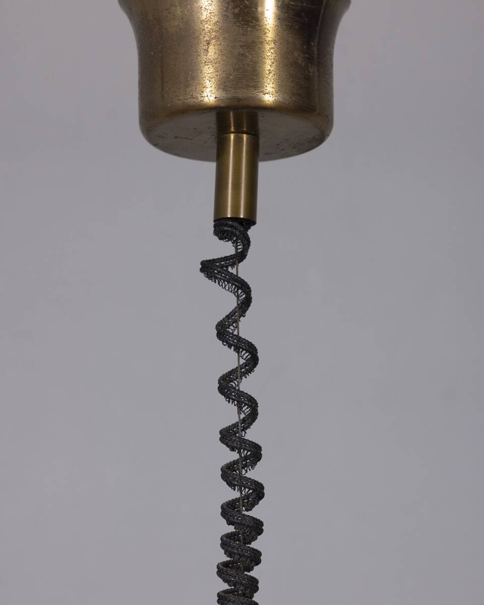 Vintage 70's italian design metal rolling chandelier