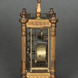 Clock Tiffany & Co New York officer's clock skeleton columns