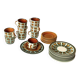 Boch La Louvière coffee service and dessert plates - Bernadette series, 1966