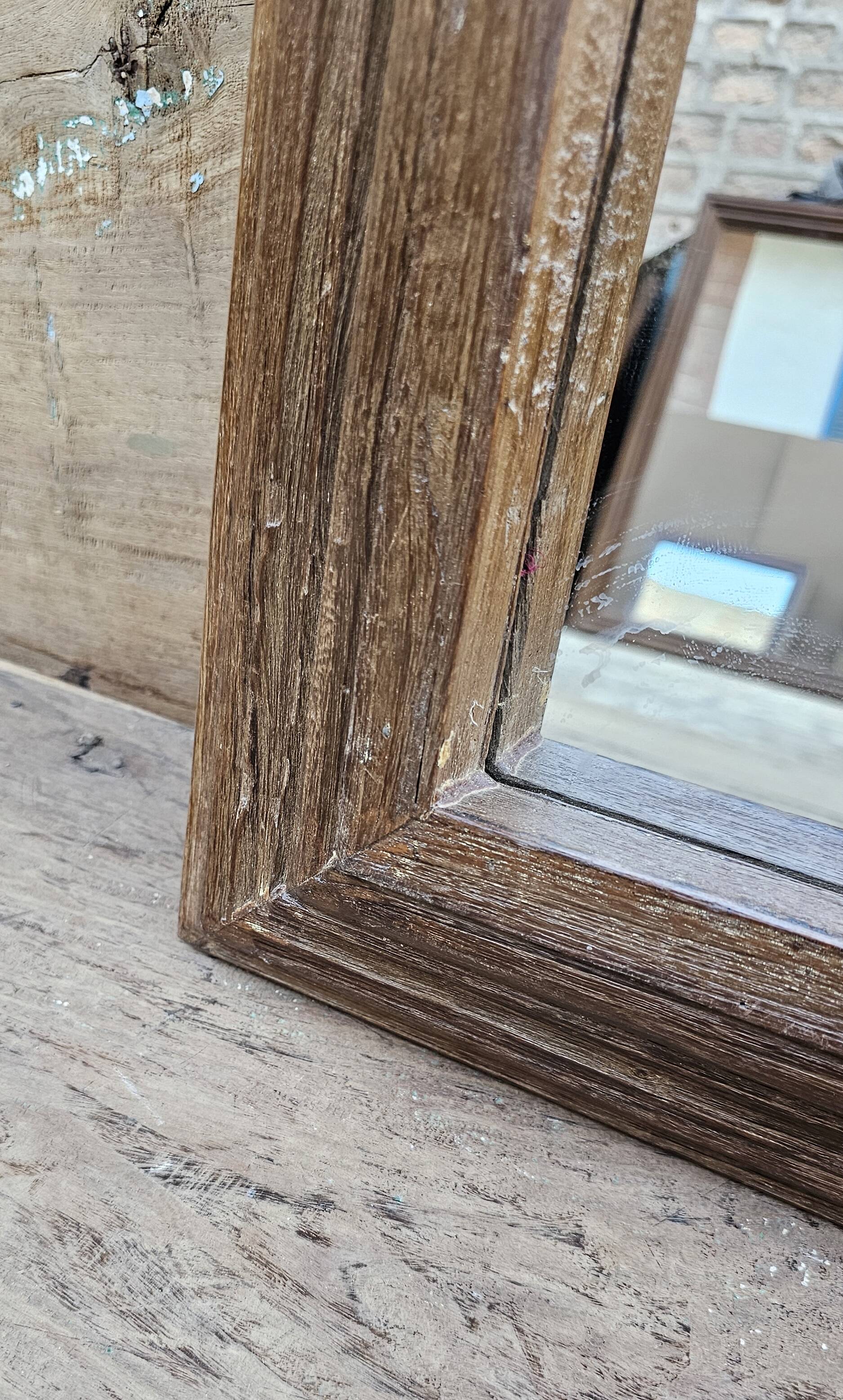 Teak mirror from Burma