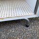 Vintage white wooden bathroom furniture — Chrome legs 70s design