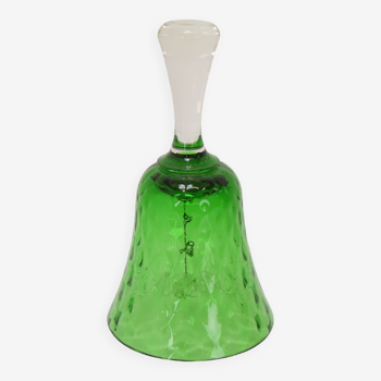 Vintage Glass Bell, Glasswork Novy Bor, 1950's.