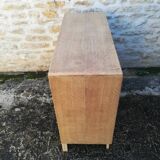 Vintage raw oak chest of drawers