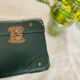 Valise carton vintage vert foncé