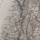 Grande carte d'atlas 1834 palestine & arabie petree d'andriveau-goujon, histoire des hébreux, plan