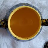 Théière moucheté noire et jaune