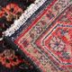 Long Vintage Oriental Runner Rug, Herati Wool Handwoven Hallway Carpet, 85 x 365