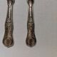 Silver and stainless steel serving cutlery ladle spoon fork