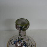 Soliflore vase faience of Martres Tolosane decor floral