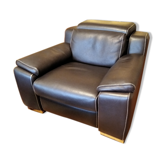 Roche Bobois leather armchair
