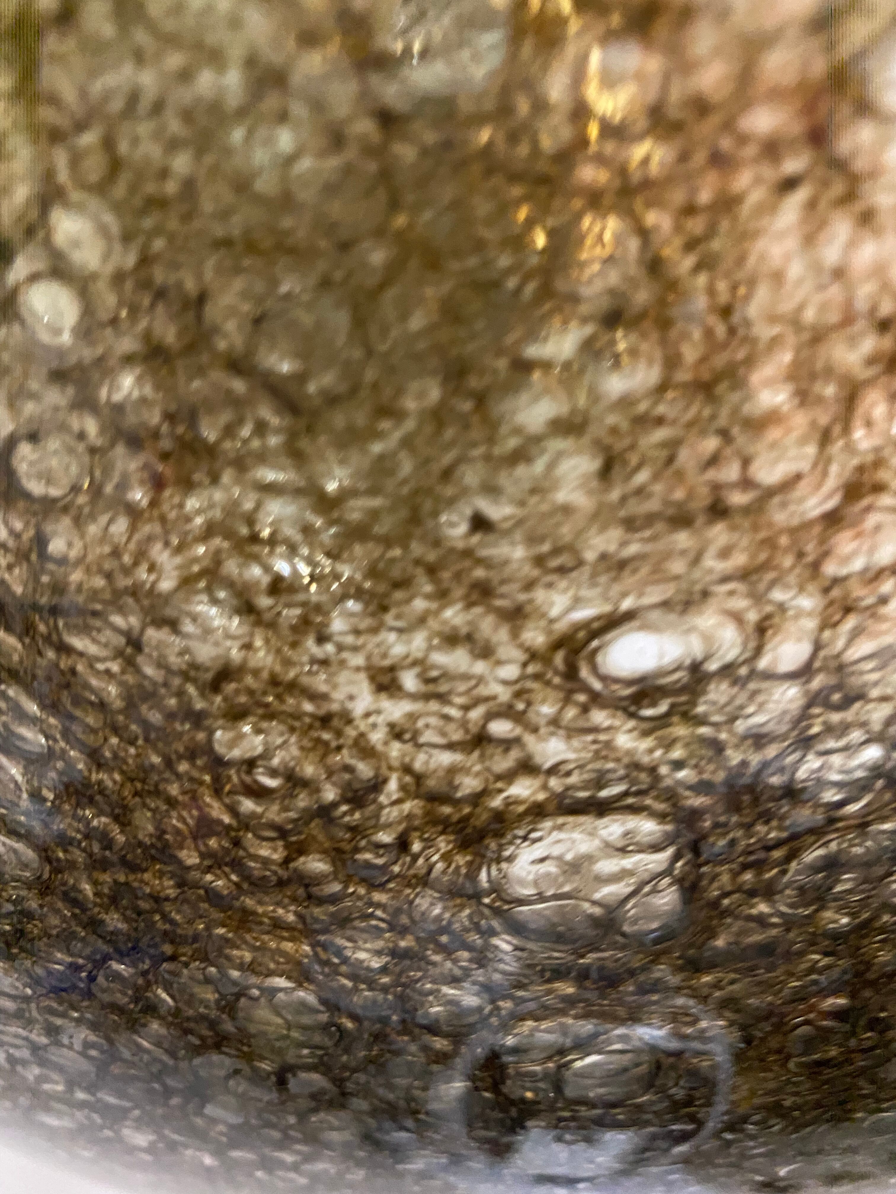 Angelo Brotto globe murano gold finish