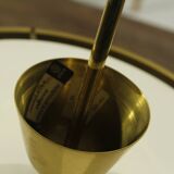 Crystal Glass and Brass Pendant by Jablonecké Sklárny