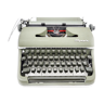 Machine à écrire Olympia SM3 verte vintage révisé avec ruban neuf 1954