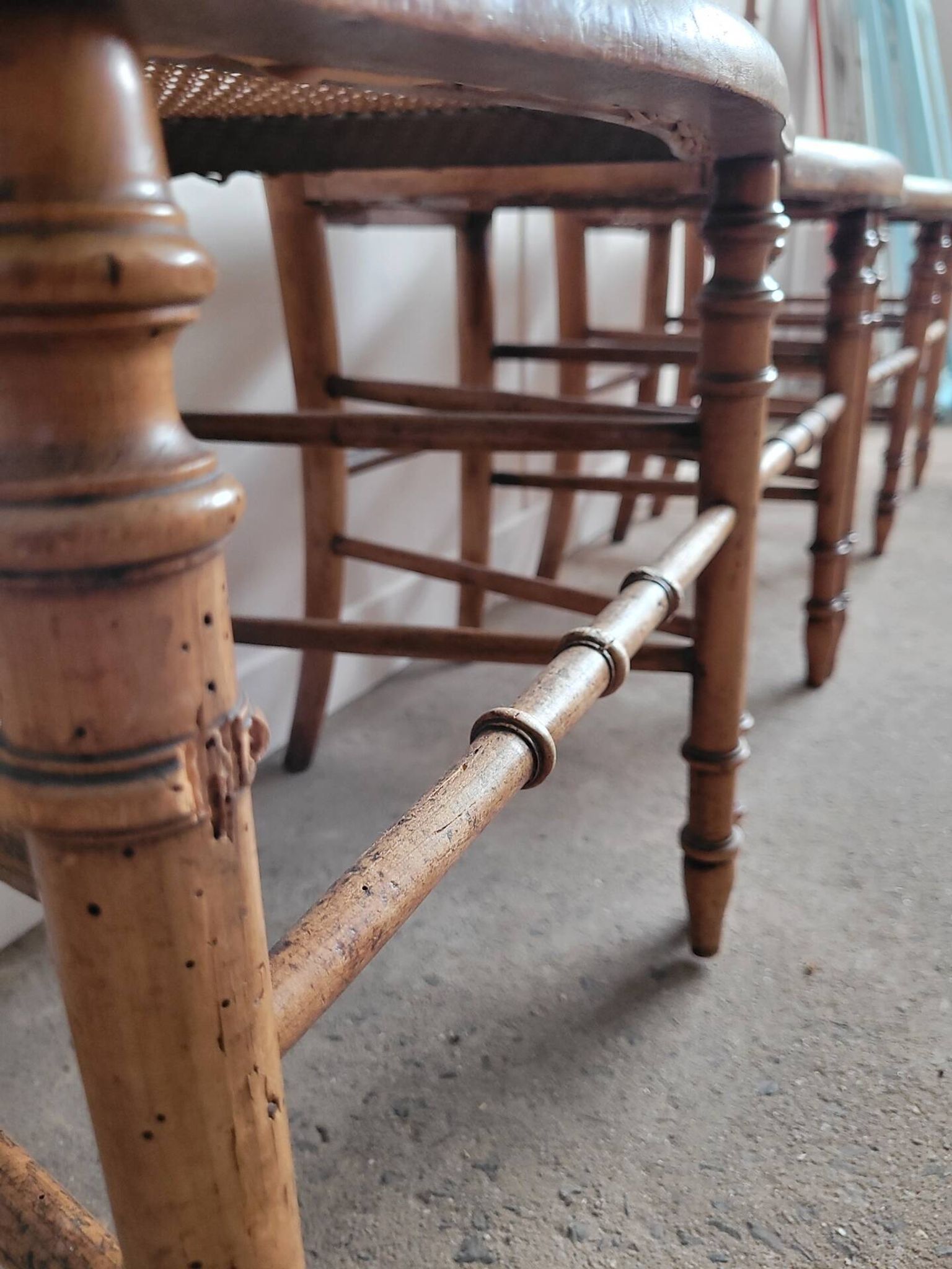 Set of 4 Louis XVI flying chairs