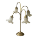 Vintage 4-light brass lamp