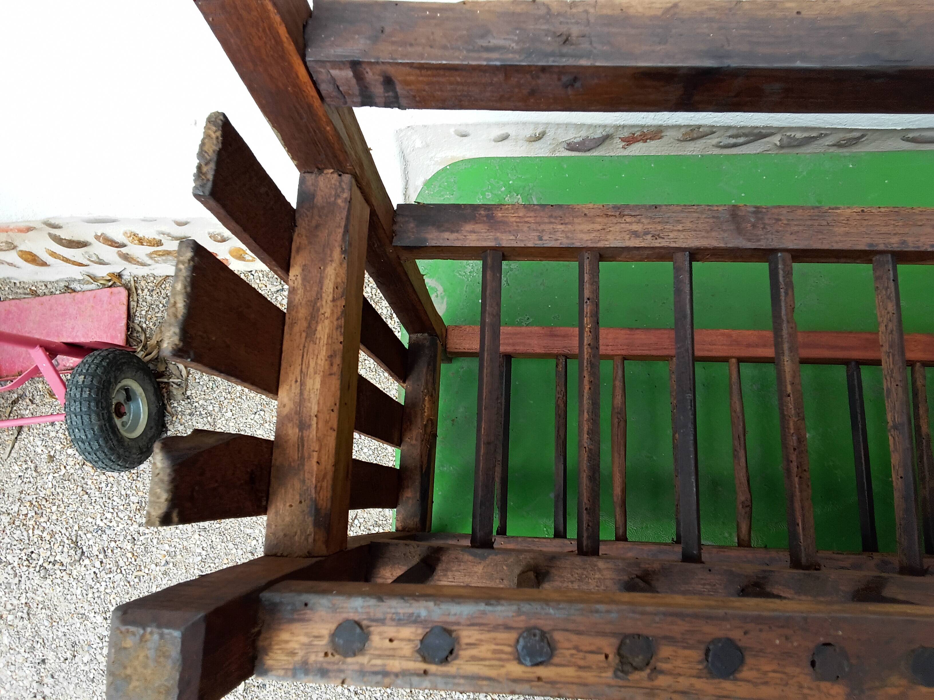 Wooden wall shelf