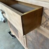 Raw wood sideboard