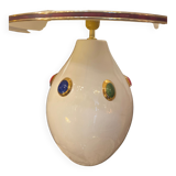 Ceramic lamp with jewelry decorations