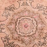 7x10 Dusty Pink Vintage Persian Rug, 199x303 Cm