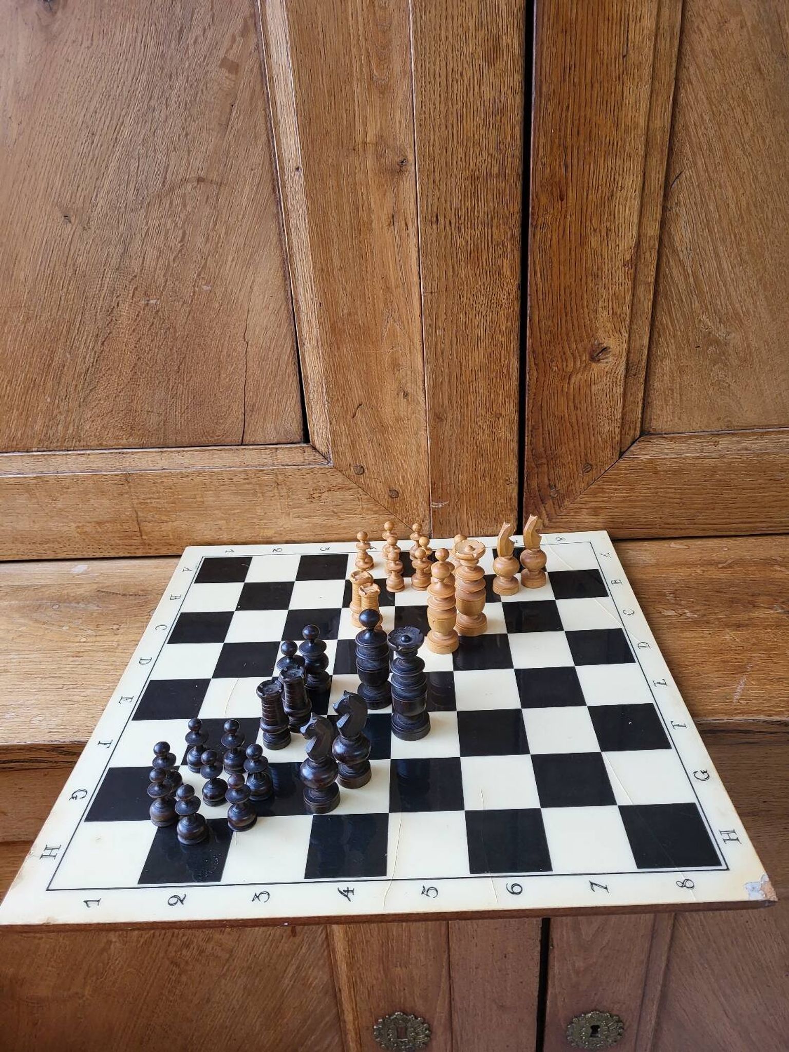 Jeu d échec en bois complet
