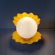 Vintage shell ceramic lamp