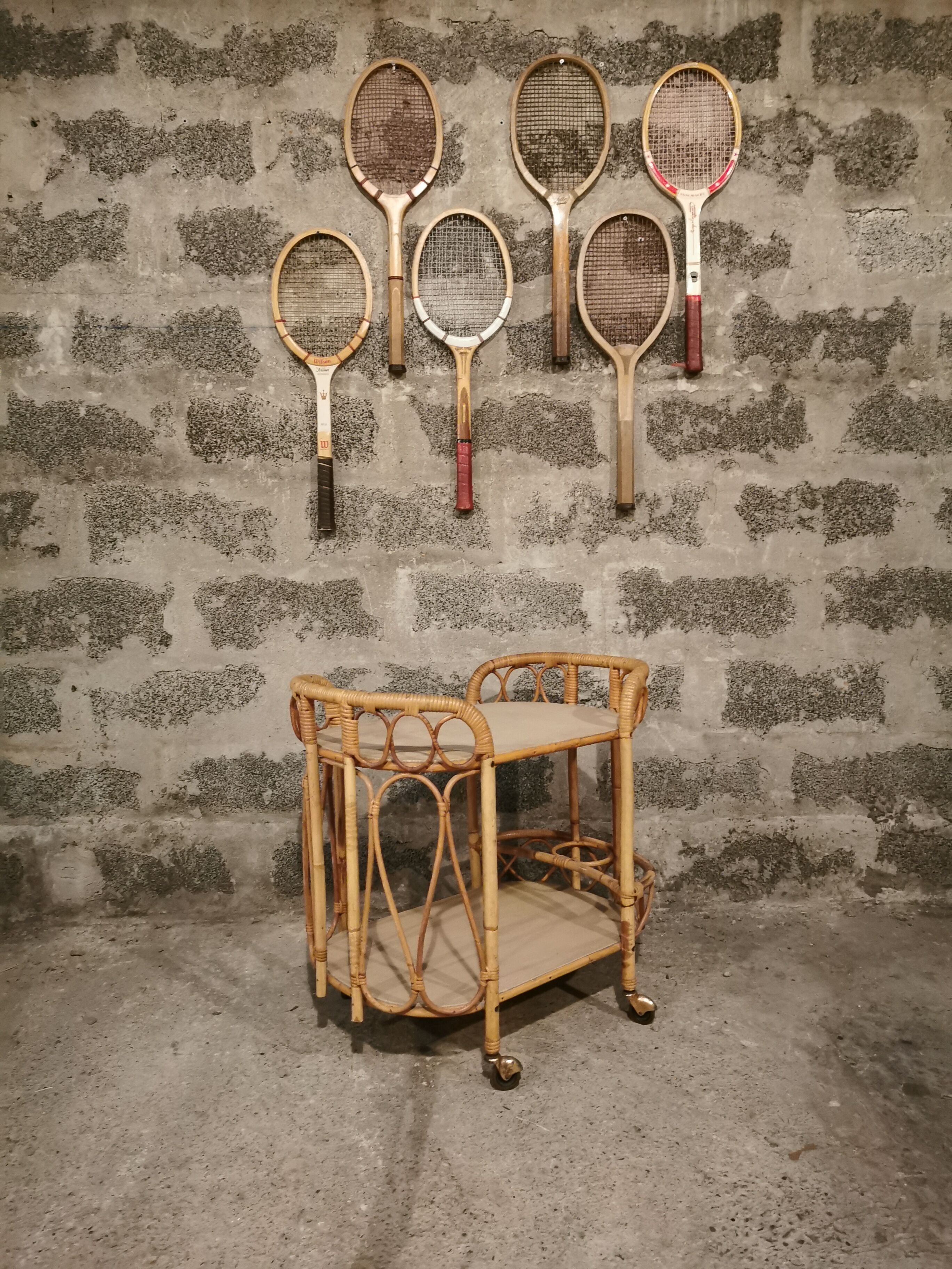 Lot de 6 raquettes de tennis vintage