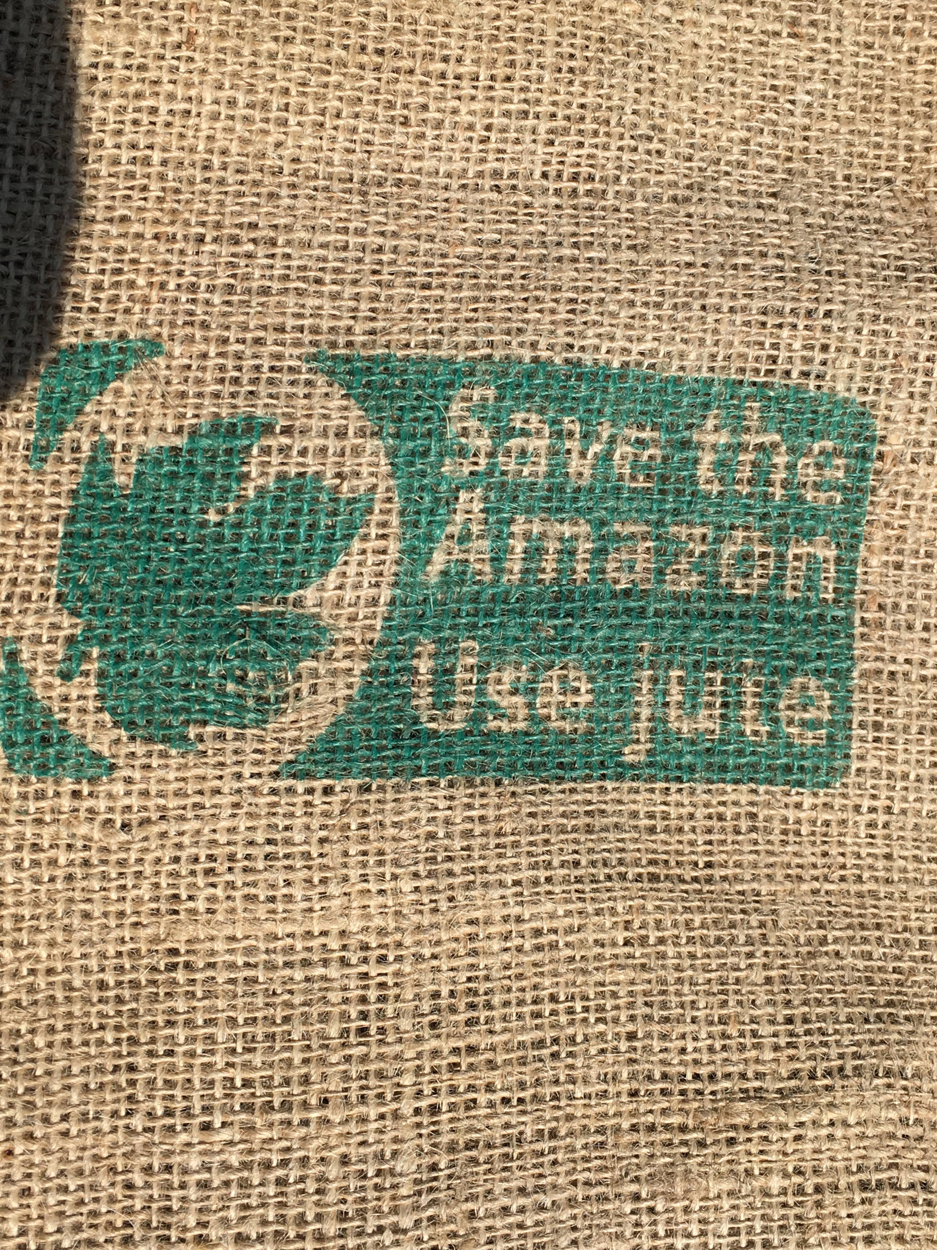 "Do Brasil" burlap coffee bag