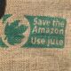 "Do Brasil" burlap coffee bag