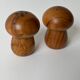 Wooden Mushroom Salt and Pepper Shakers