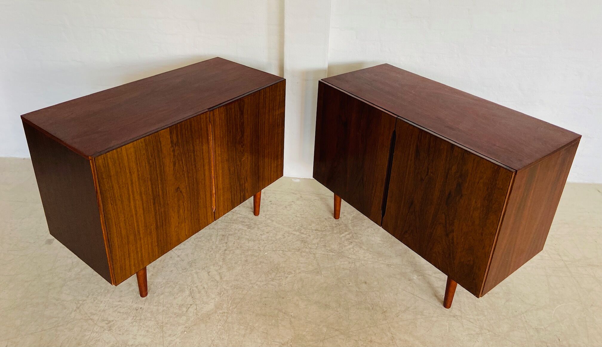 Vintage Danish mid-century matching rosewood sideboards 1960s