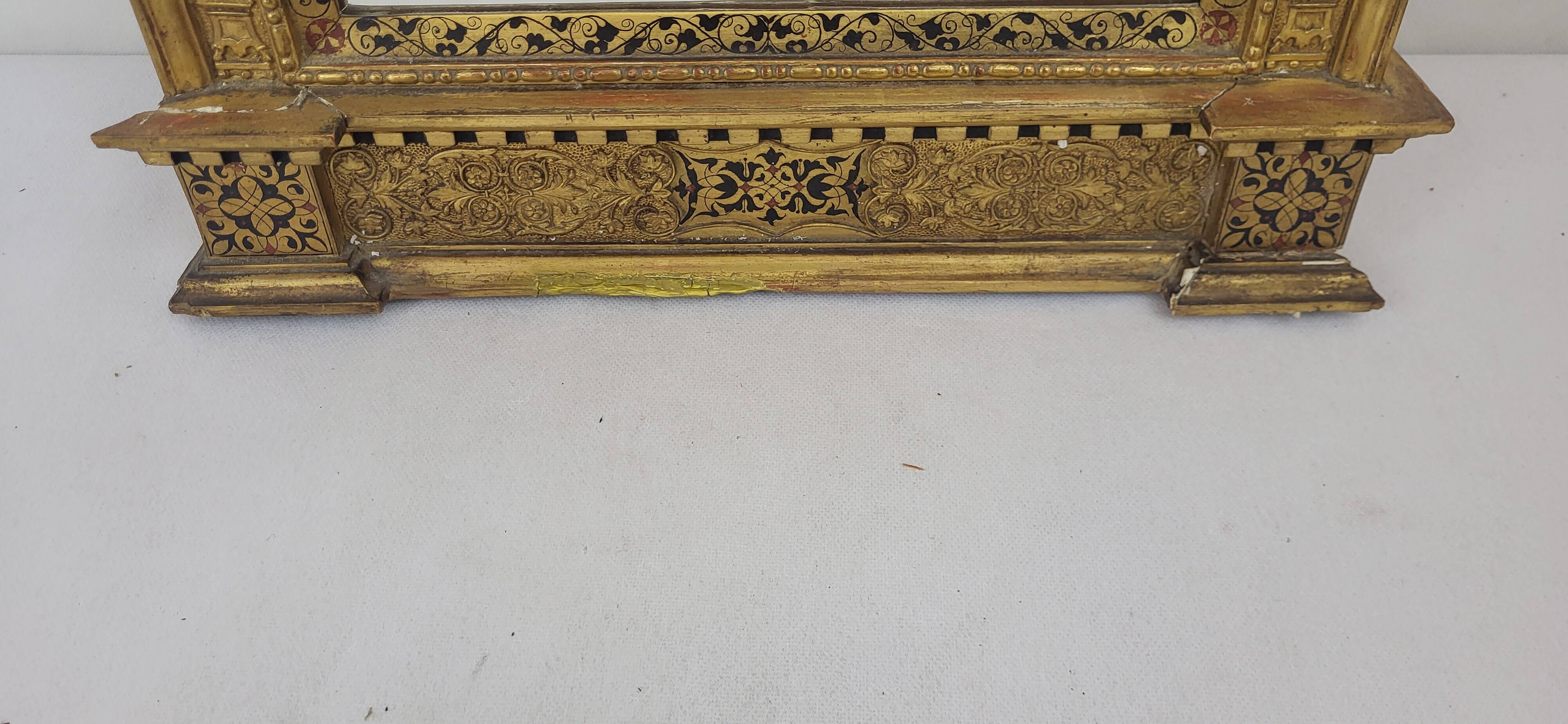 19th century gilded wooden mirror from Maison Goupil & Cie