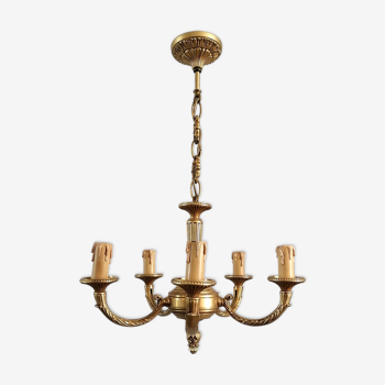 Lustre en bronze 6 feux