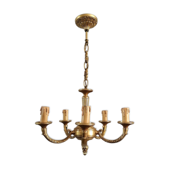 Bronze chandelier 6 fires