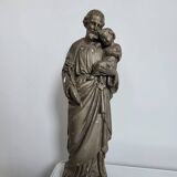 Statue of St Joseph and the infant Jesus, sculpted 18th century