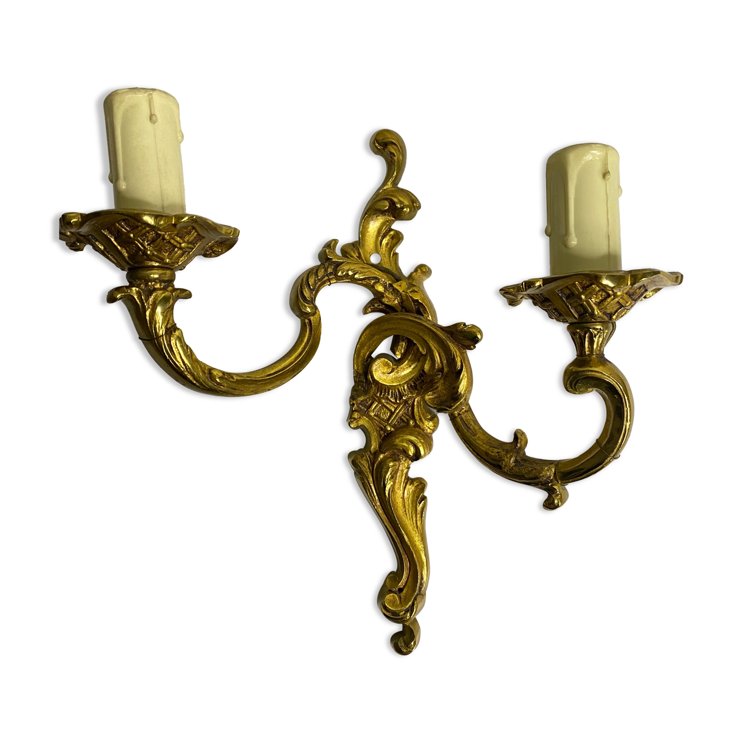 Bronze wall lamp rockery style