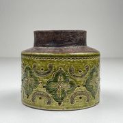 Small vintage ceramic vase by Aldo Londi for Bitossi, Italy, 1970s.