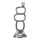Matthew Hilton style aluminum circle candle holder, vintage design
