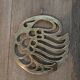 Brass trivet Sleeping Swan