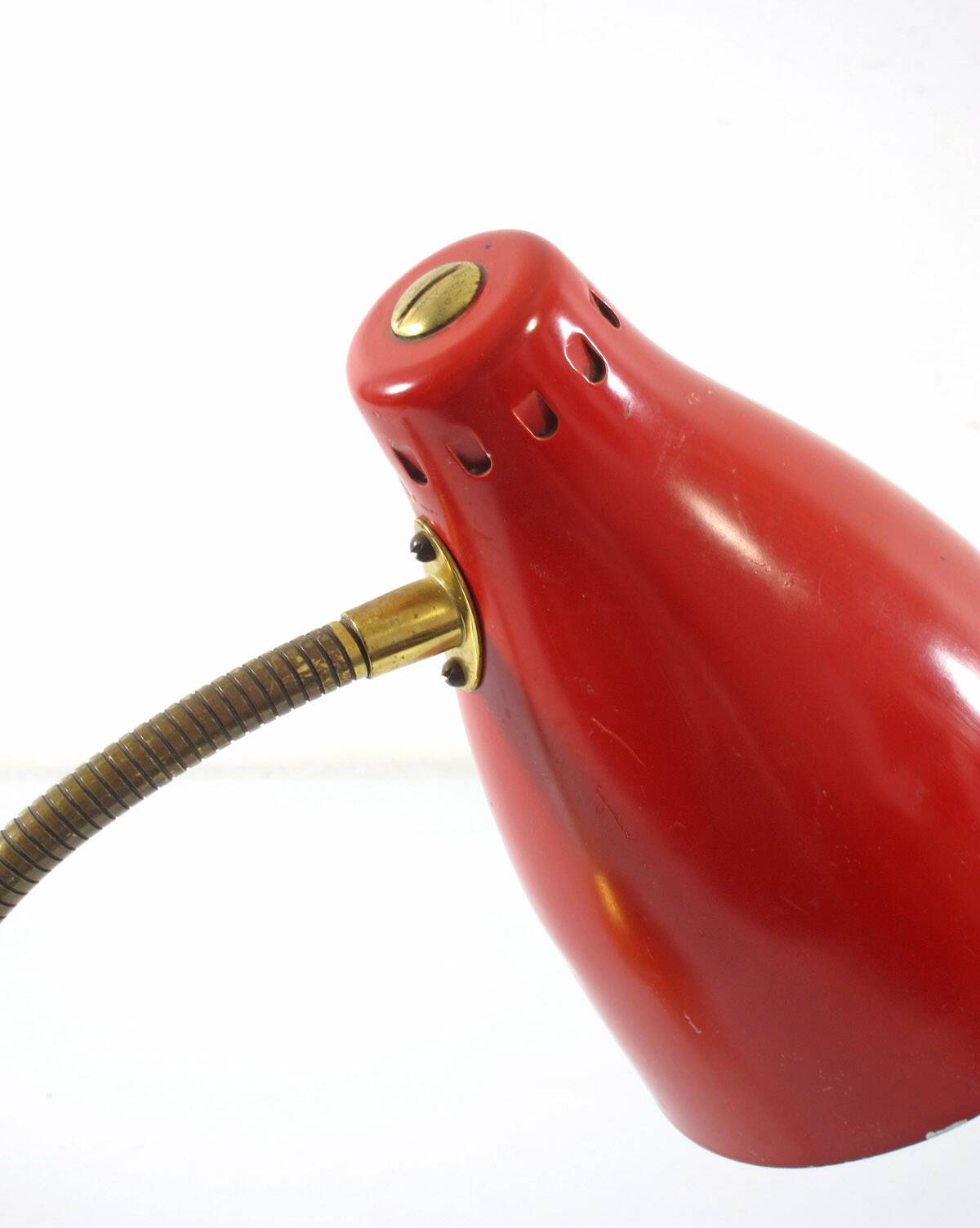 Red Italian fifties desk lamp