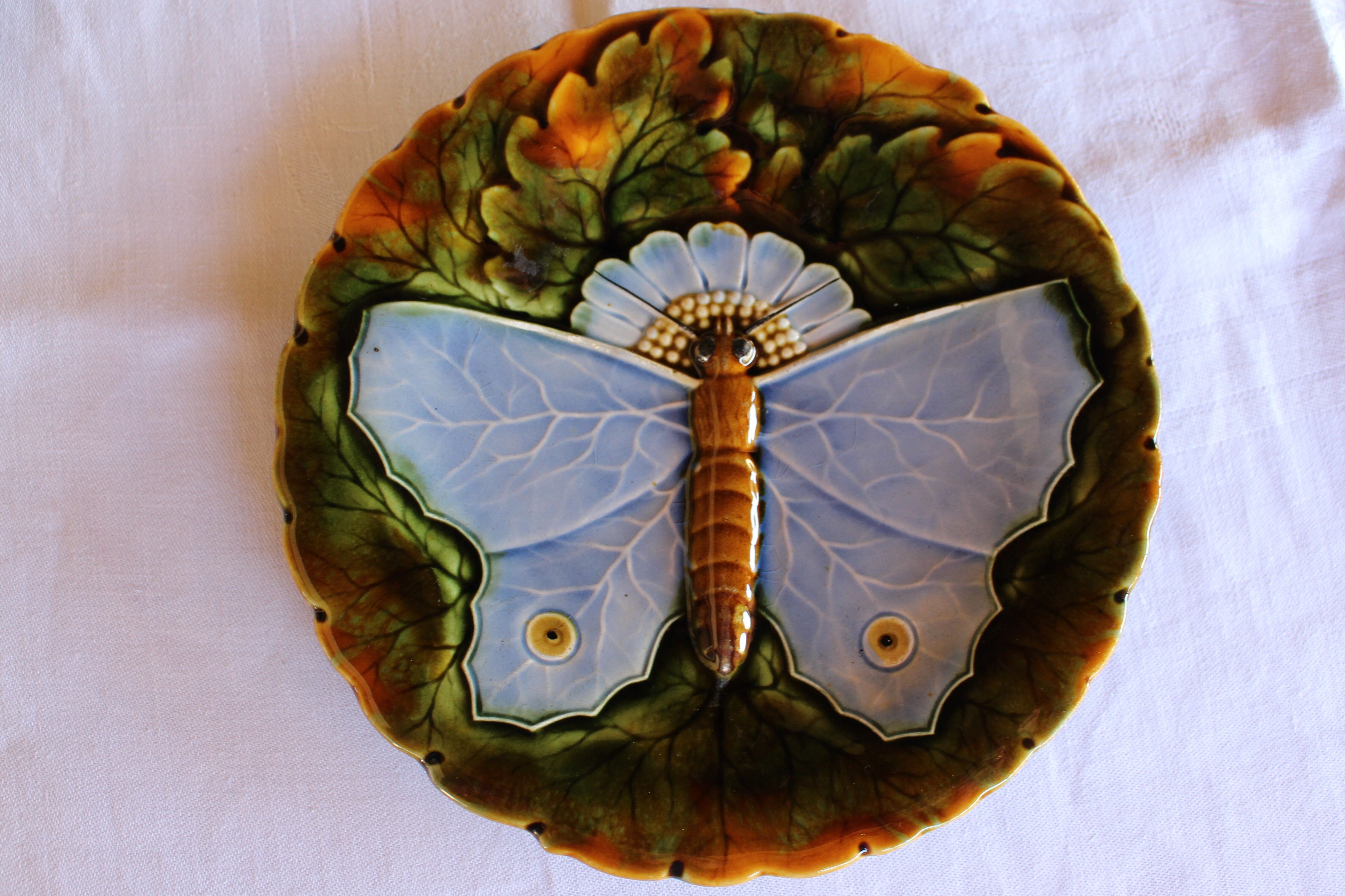 6 plates "Papillons"