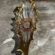 Centre de table / vide poche vintage cristal cofrac transparent et or - 60´