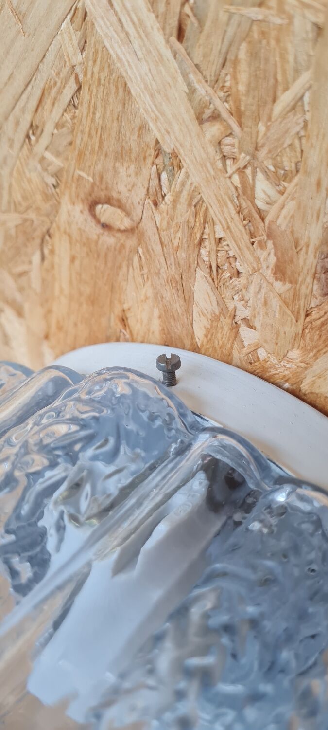 Chiseled glass ceiling light