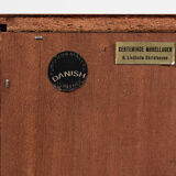 Midcentury danish sideboard with 3 doors in rosewood 1960s