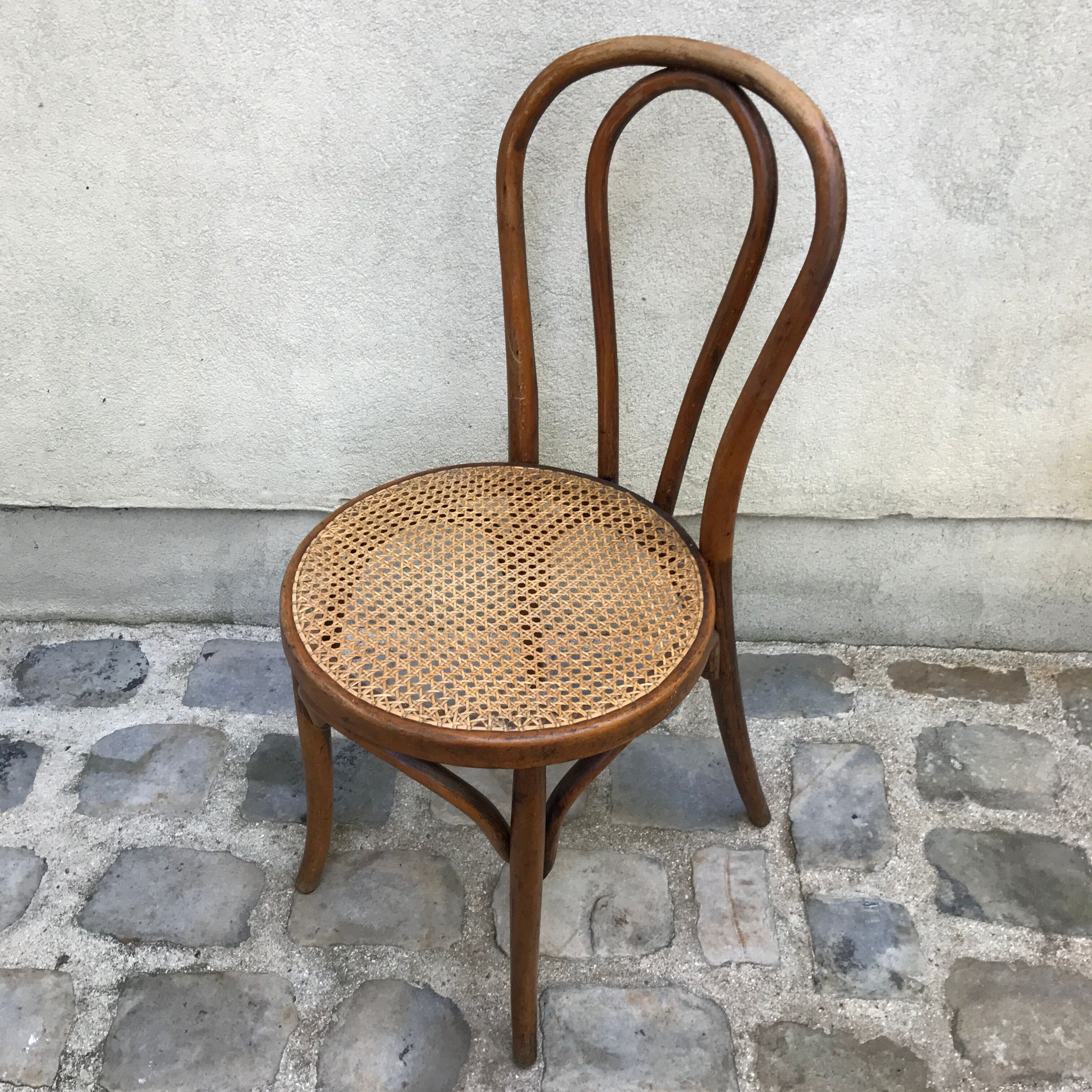 Lot de 4 chaises bistrot dépareillées